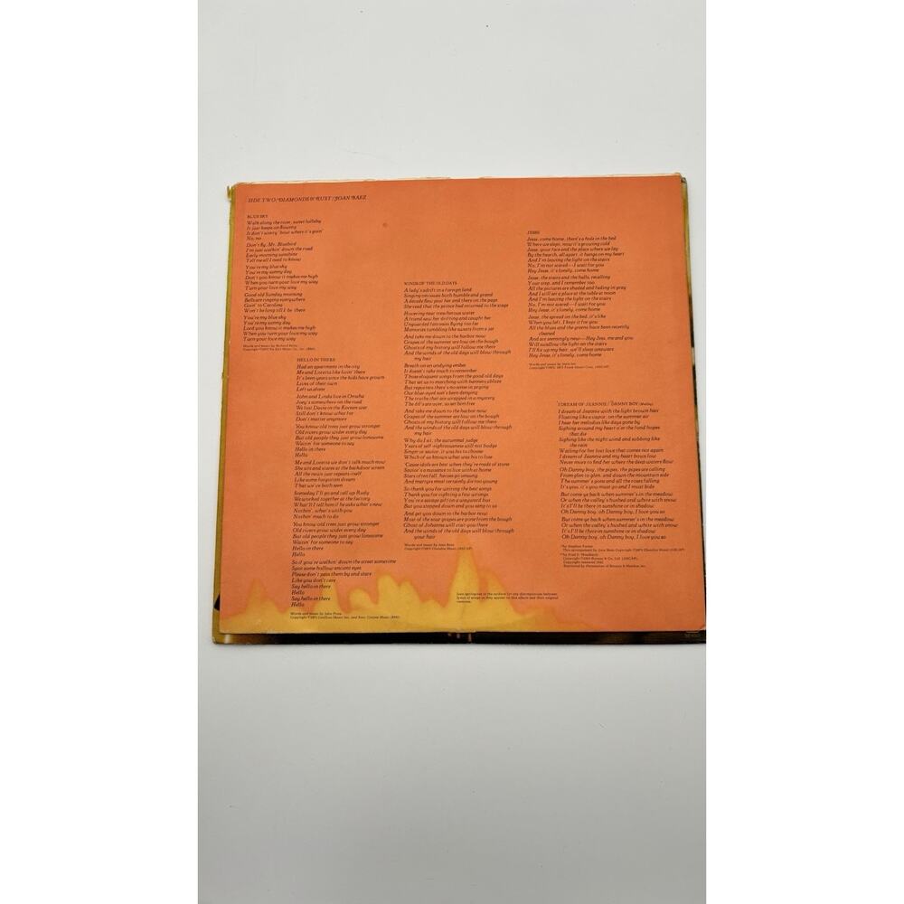 Joan Baez Diamonds and Rust Vinyl LP - Picture 3 of 12